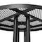 Flash Furniture Round Picnic Table, Black, Metal, 82.5 in L SLF-EMR46-H60L-BK-GG - alternate 8